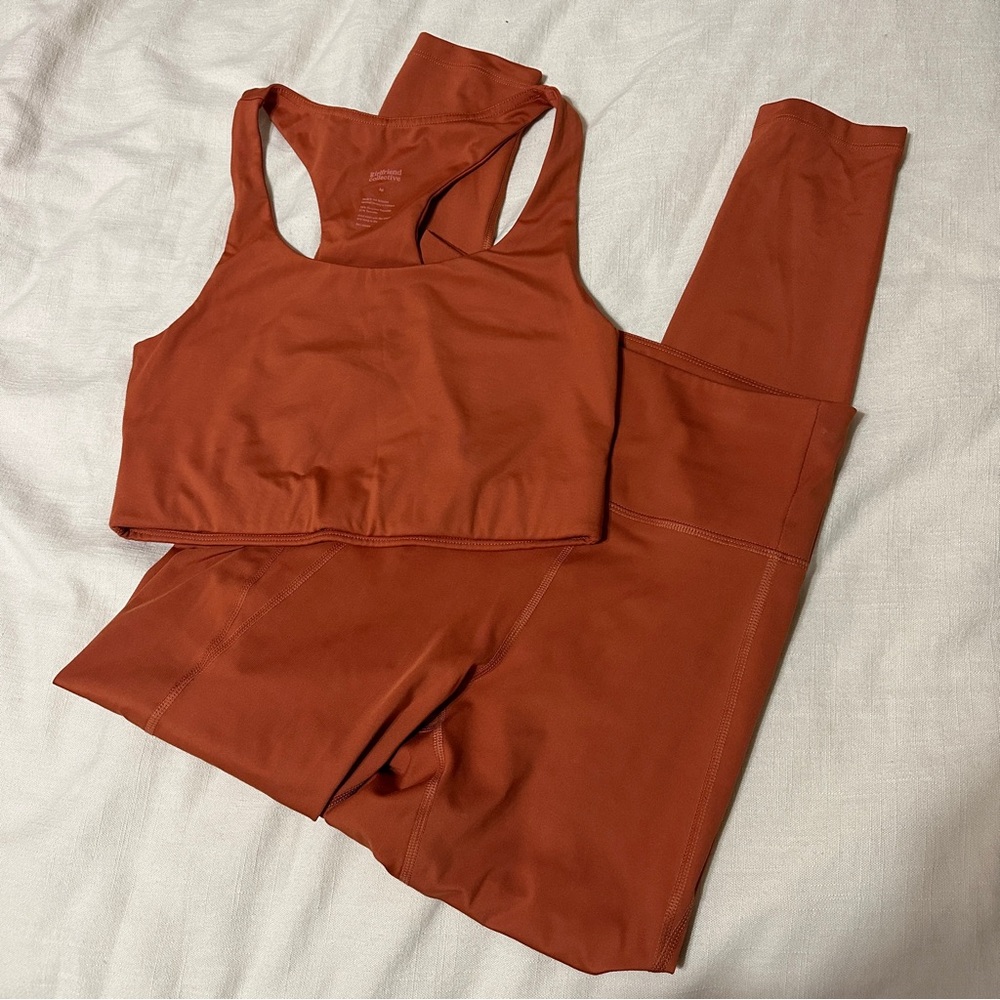 Girlfriend Collective Set - Size Medium, Orange